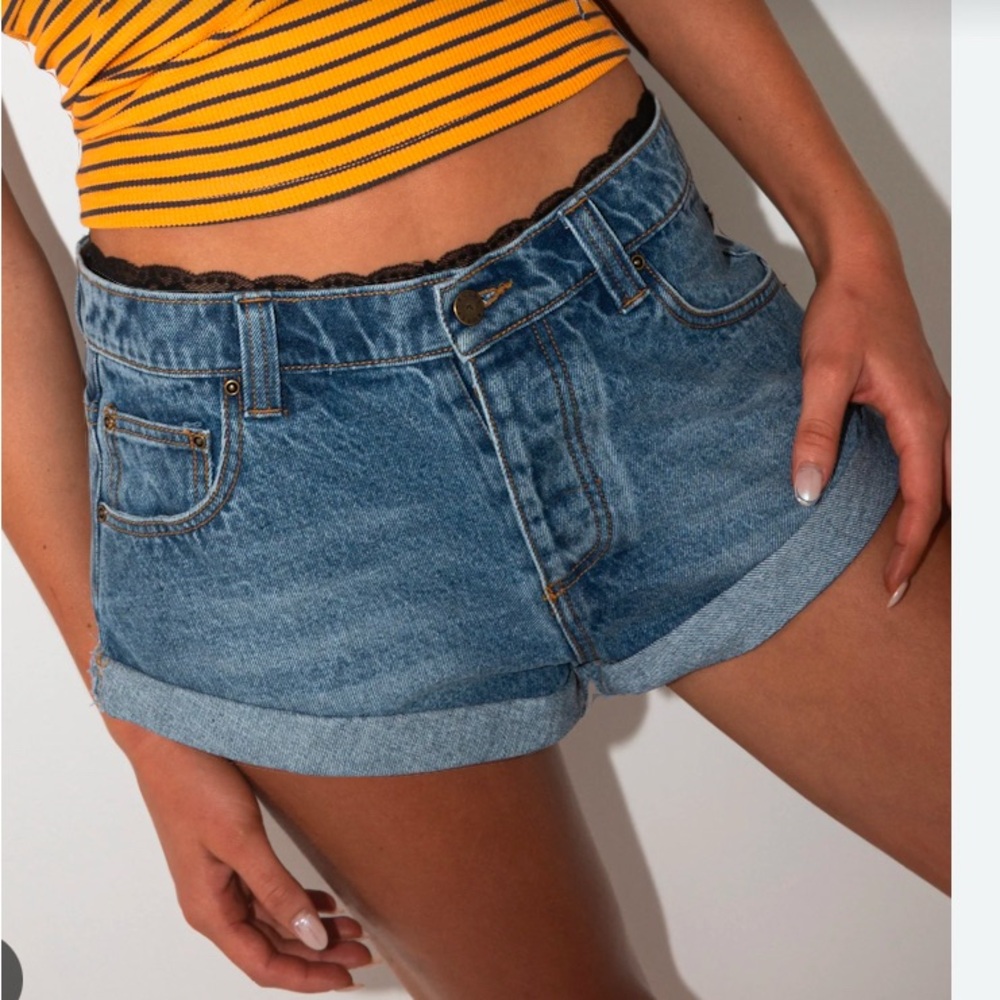 Jean shorts light grey summer cute